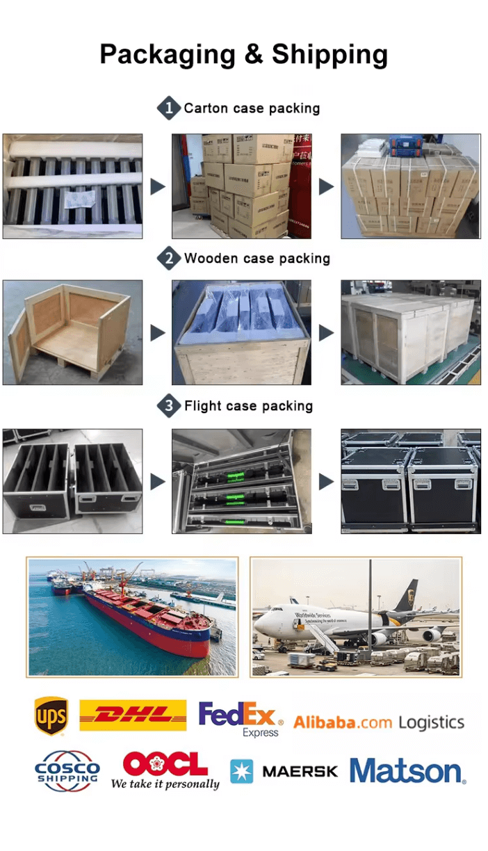 packaing and shipping of P125 indoor panel packaing and shipping of P125 indoor panel